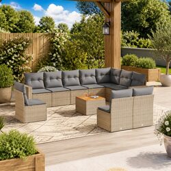 11 Piece Garden Sofa Set for Outdoor Spaces