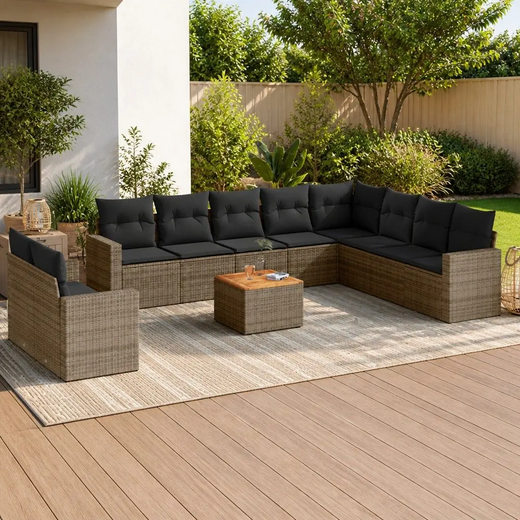 11 Piece Modular Sofa Set for Outdoor Spaces