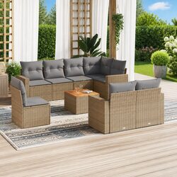 Versatile 9-Piece Garden Sofa Set for Relaxing Outdoors