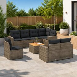 Versatile 9 Piece Garden Sofa for All Outdoor Spaces