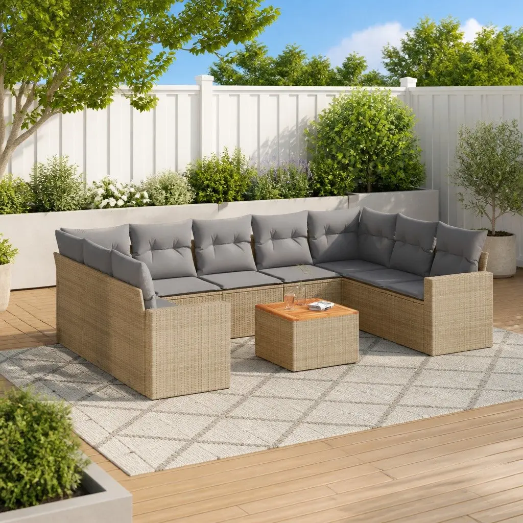 10-Piece Sofa Set for Outdoor Gatherings