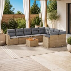 Versatile 10 Piece Garden Sofa Set for Your Home