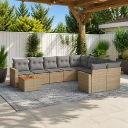Perfect for Outdoor Gatherings: 10-Piece Sofa Set