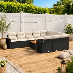 Functional 11 Piece Garden Sectional Sofa Set for Entertaining