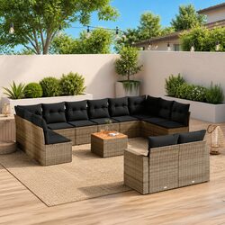 Practical 13 Piece Garden Sofa Set for Outdoor Living