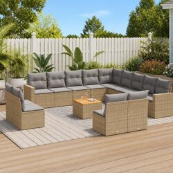 Versatile 14-Piece Outdoor Sectional Sofa for Your Patio
