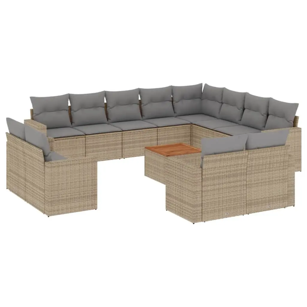 Outdoor Sectional Sofa Set 13 Piece Garden Furniture Patio Seating with Cushions