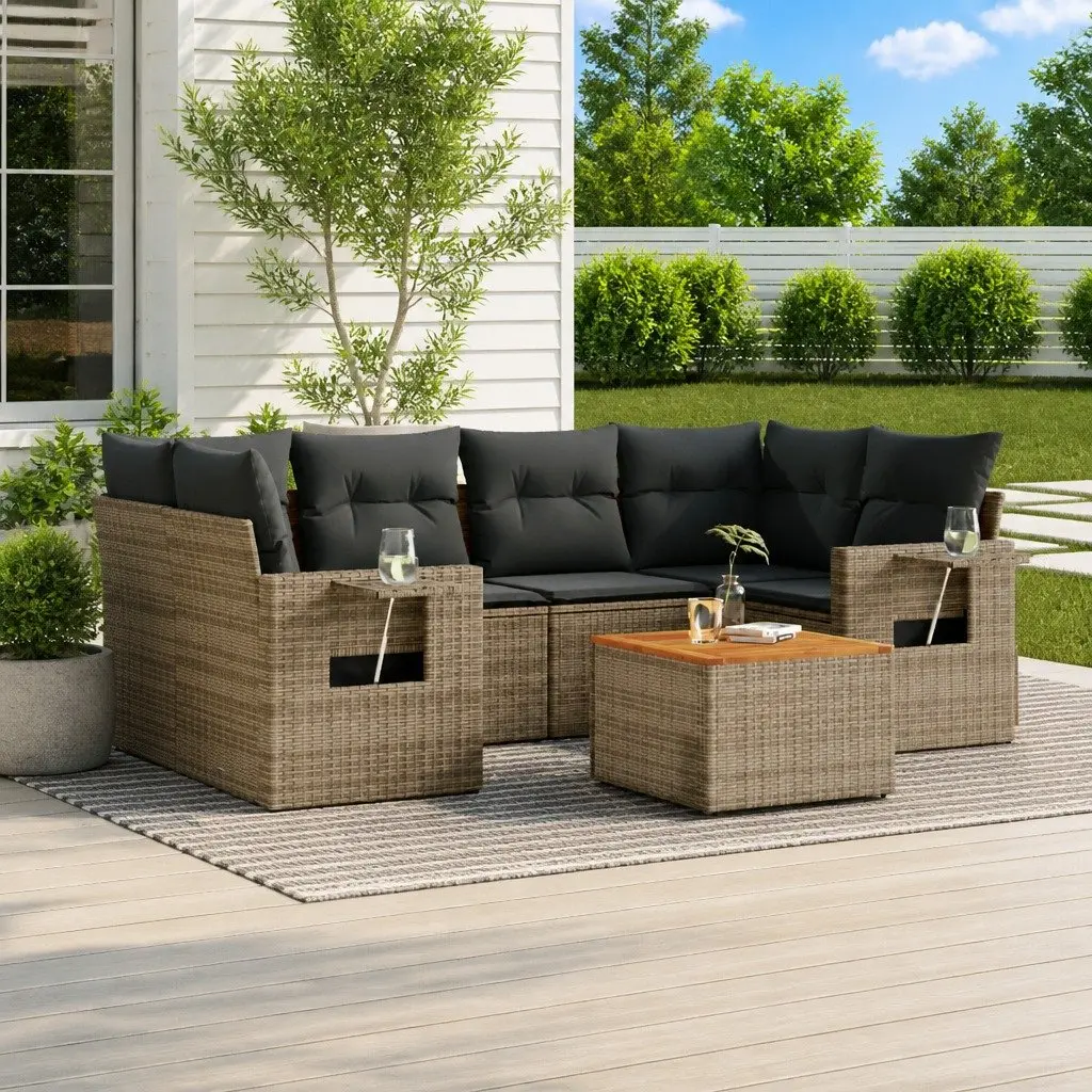 7 Piece Modular Outdoor Sofa Set for Patios
