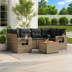 Practical 7 Piece Modular Outdoor Sofa Set for Patios