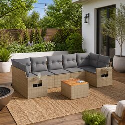 Practical 8-Piece Outdoor Sectional Sofa Set for Your Patio