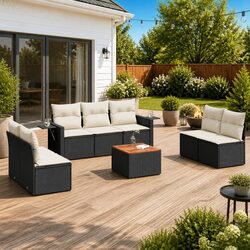 Versatile 8-Piece Outdoor Sofa Set for Relaxing and Entertaining