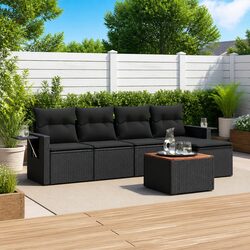 Functional 6-Piece Garden Sofa Set for Any Outdoor Area