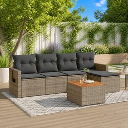Practical 6 Piece Garden Sofa Set for Any Outdoor Space
