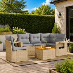 Versatile Outdoor Sectional Sofa Set 6-Piece Furniture