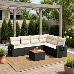 7 Piece Outdoor Sofa Set for Patios and Terraces