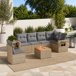 Versatile 7-Piece Garden Sofa Set for Outdoor Spaces