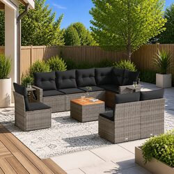 Versatile 9 Piece Outdoor Sofa Set for Any Space