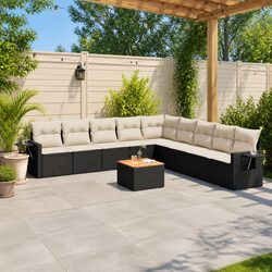 Brown 4-Piece Outdoor Sectional Sofa Set - Ideal for Your Backyard