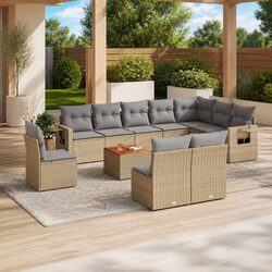 Practical 11 Piece Garden Sofa Set for Outdoor Living