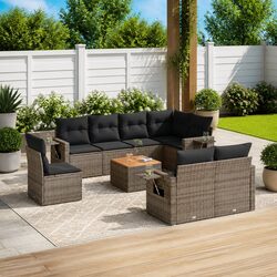 Versatile 9-Piece Garden Sofa Set for Any Outdoor Space