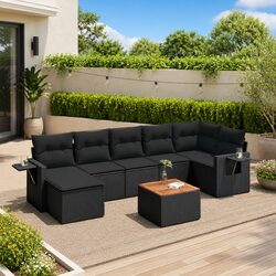 Versatile 8 Piece Garden Sofa Set for Outdoor Living