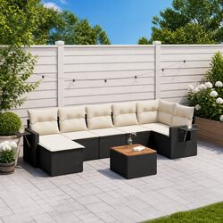 Practical 8-Piece Outdoor Sectional Sofa Set with Table