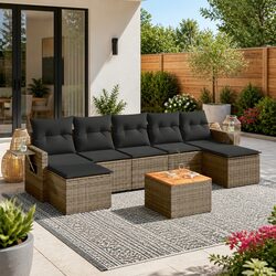 Functional 8-Piece Sectional Sofa Set for Your Patio