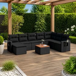 Practical 9-Piece Sofa Set for Your Outdoor Area