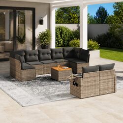 Practical 10-Piece Garden Sofa Set for Any Outdoor Setting
