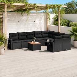 Perfect Fit: 10-Piece Garden Sofa Set for Your Space