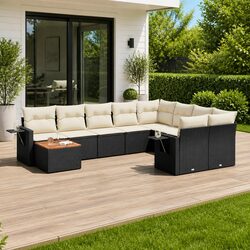 Practical 10-Piece Outdoor Sofa Set for Home Gatherings