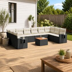 Practical 11 Piece Modular Outdoor Sofa Set