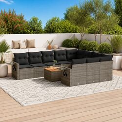 Functional 11 Piece Outdoor Sectional Sofa Set