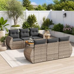 Versatile 7 Piece Garden Sofa Set for Your Patio