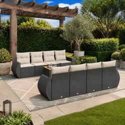 Versatile 9 Piece Outdoor Sofa Set for Any Space