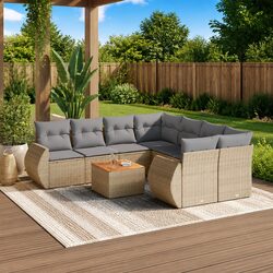 Versatile 9 Piece Garden Sofa Set for Your Home