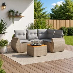 Practical 5 Piece Garden Sofa Set for Your Patio