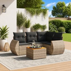 Practical 5 Piece Garden Sofa Set for Outdoor Enjoyment