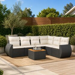 Practical 7 Piece Garden Sofa Set for Outdoor Living
