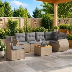 Practical 7 Piece Outdoor Sofa Set for Your Backyard