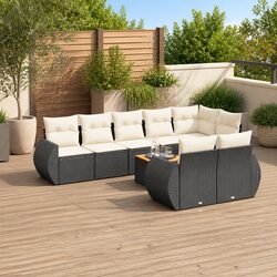 Ideal 9 Piece Garden Sofa Set for Relaxing Outdoors