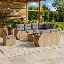 Ideal for Outdoor Gatherings: 9-Piece Sofa Set
