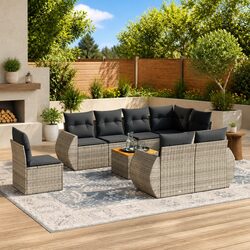 Versatile 9 Piece Garden Sofa Set for Any Outdoor Area