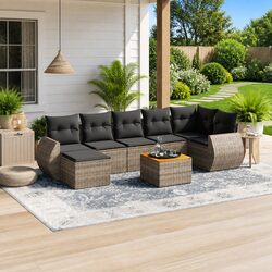 Practical 8 Piece Outdoor Sofa Set for Entertaining
