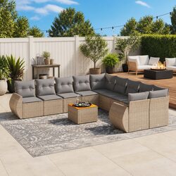 Practical 11 Piece Garden Sofa Set for Your Outdoor Needs