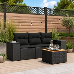 Practical 4 Piece Outdoor Sofa Set for Everyday Use