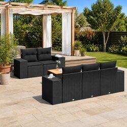 Practical 6 Piece Garden Sofa Set for Your Outdoor Needs
