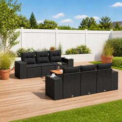 Practical 7 Piece Garden Sofa Set for All Occasions