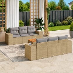 Versatile Outdoor Sofa Set: 7 Pieces for Any Space