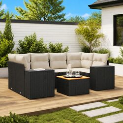 Practical 7 Piece Outdoor Sofa Set for Relaxing Spaces